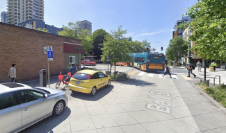 Seattle's Bell Street is the kind of street redesign they want for avenue, and the photo shows a pedestrian-friendly plaza.